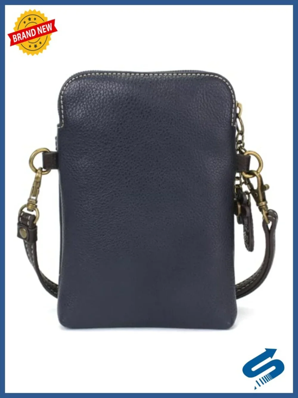 PU Leather/Canvas Cell Phone Crossbody Purse with Adjustable Strap